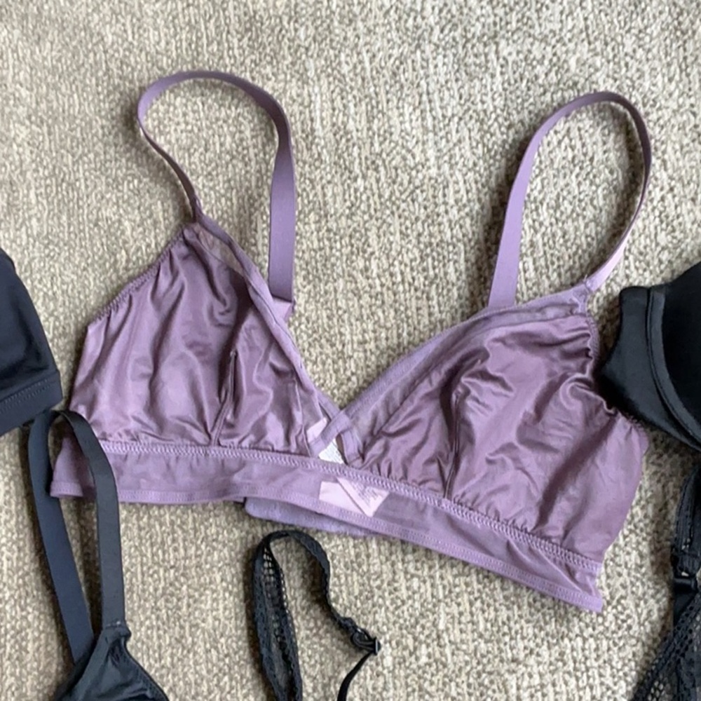 Victoria’s Secret, Free People & More -Bra & Bralettes -Blk,Gray, Light Purple - Picture 2 of 16